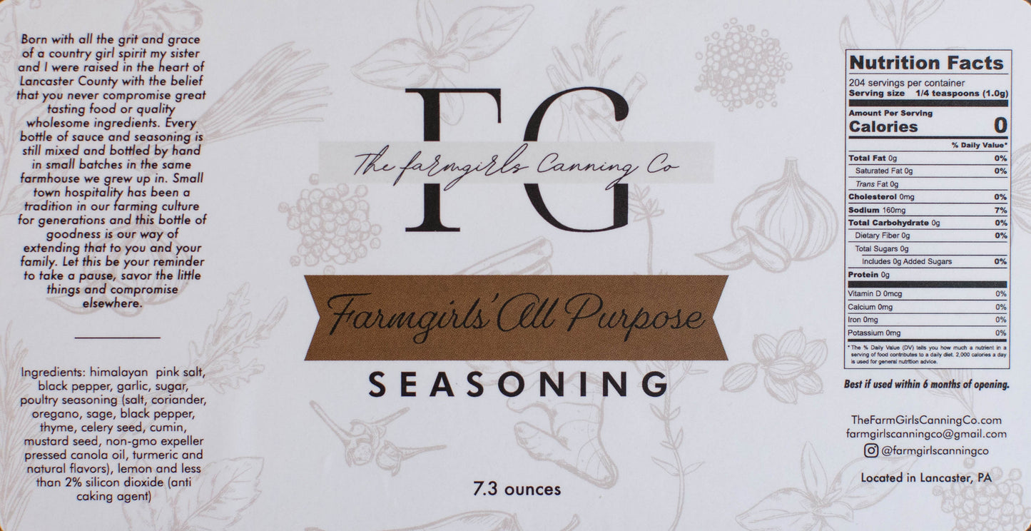 Farmgirls’ All Purpose Seasoning