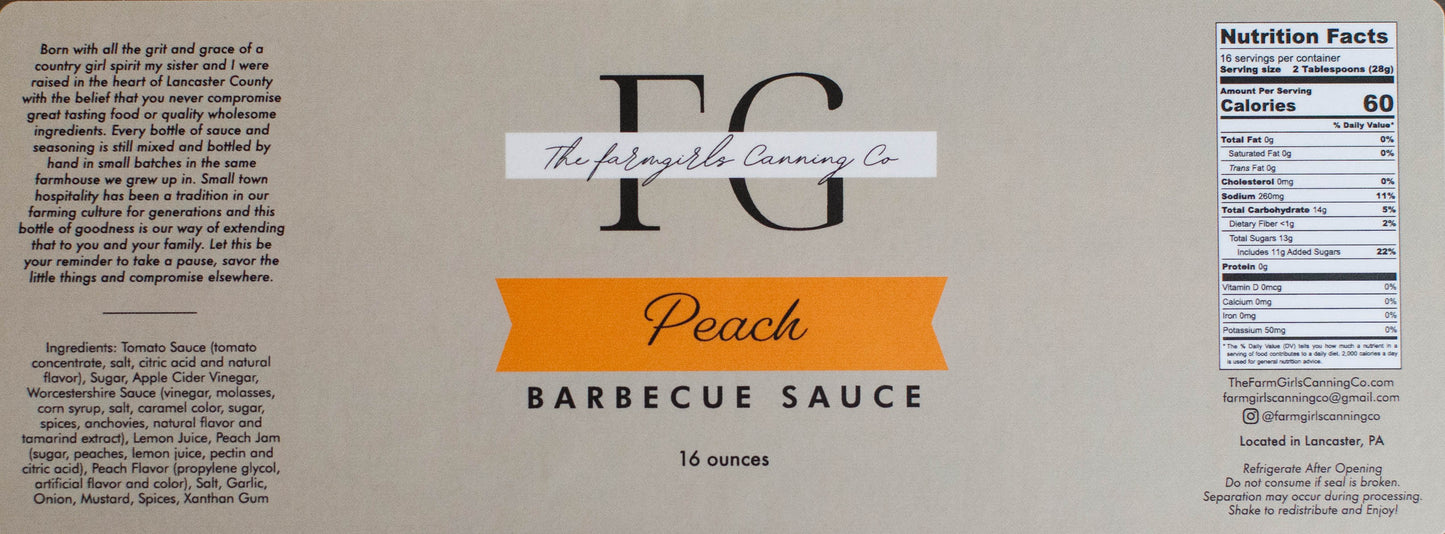 Peach Barbecue Sauce